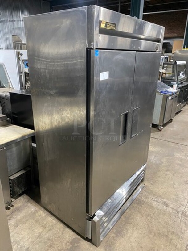 True Commercial 2 Door Reach In Cooler! With Poly Coated Racks! All Stainless Steel! WORKING WHEN REMOVED! Model: TS43 SN: 8773034 115V 60HZ 1 Phase - Image 2 of 10