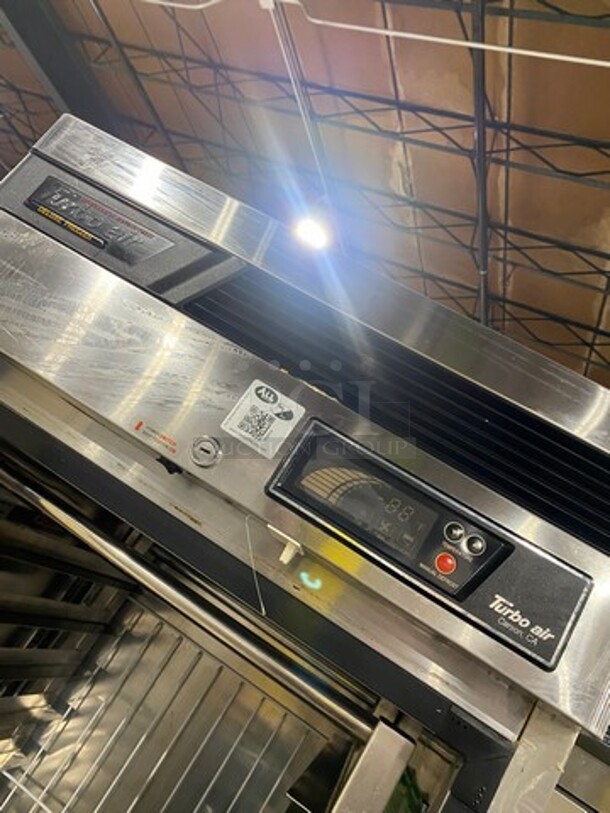 Turbo Air Commercial Single Door Reach In Freezer! With Pan Rack! Solid Stainless Steel! On Casters! Model: TSF23SD 115V 60HZ 1 Phase - Image 8 of 10