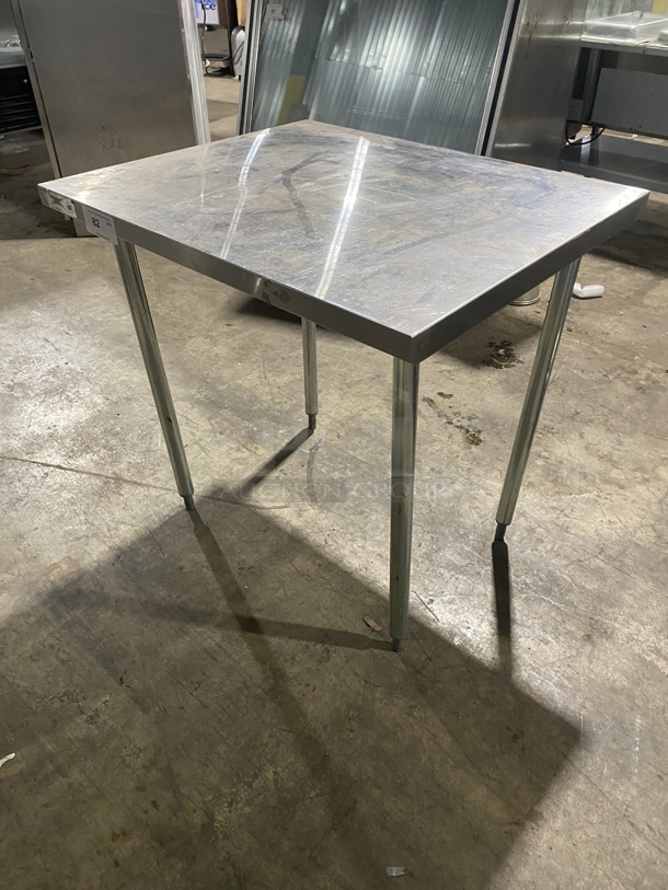 Nice! Regency All Stainless Steel Open Base Prep Table! On Legs!  - Image 4 of 4