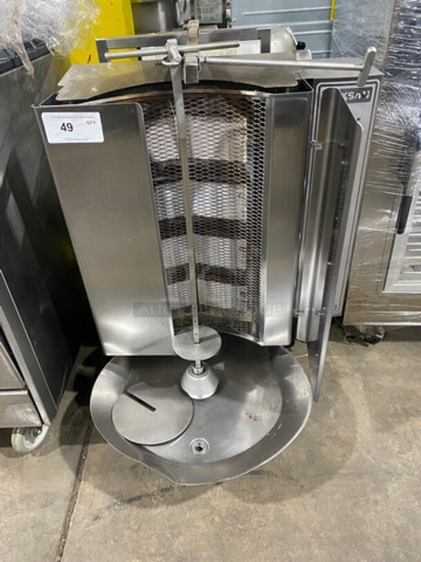 LATE MODEL! 2017 Inoksan Commercial Natural Gas Powered Kebab/ Gyro Machine! All Stainless Steel! Model: PDG400N SN: 37011908007 115V - Image 1 of 10