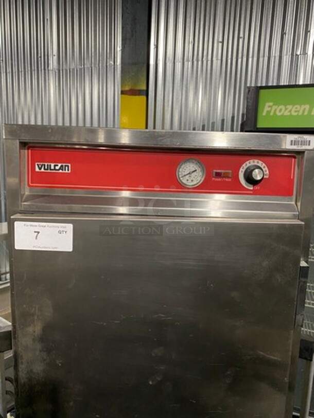 Vulcan Commercial Heated Holding Cabinet/ Food Warmer! All Stainless Steel! On Casters! WORKING WHEN REMOVED! Model: VBP151 SN: CF1000325 120V - Image 7 of 10