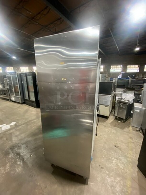 TRAULSEN 2 Door Reach In  Refrigerator! All Stainless Steel W/ Poly Coated Racks! On Legs! Model SG20010  Serial T955280A98 115V/60Hz/1 Phase - Image 2 of 9