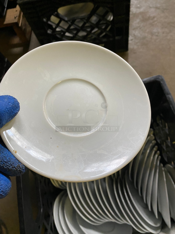 MISCELLANEOUS! Assorted Size And Style Dishware! Includes Black Poly Crates! 3x Your Bid! - Image 6 of 8