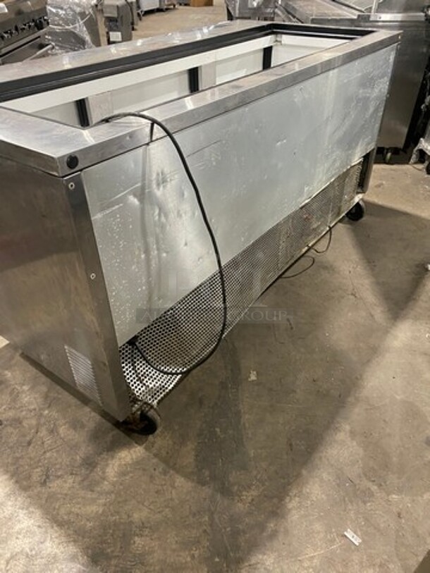 True Commercial Refrigerated Sandwich Prep Table! With 3 Door Underneath Storage Space! All Stainless Steel! On Casters! WORKING WHEN REMOVED! Model: QA7230MB SN: 13758551 115V 1 Phase - Image 3 of 8