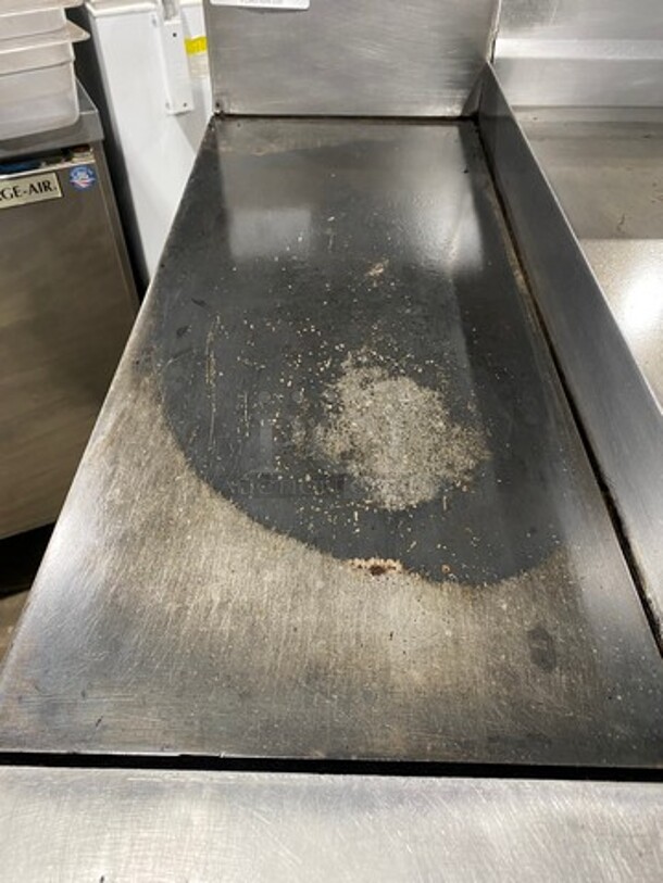 NICE! Garland Commercial Natural Gas Powered Hot Plate With Right Side Flat Griddle! Griddle Has Side Splashes! With Back Splash! With Oven Underneath! All Stainless Steel! - Image 7 of 11