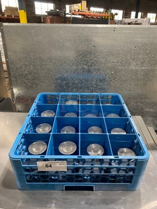 ALL ONE MONEY! Clear Glass Stemmed Martini Glasses! Includes Poly Cup Crate!