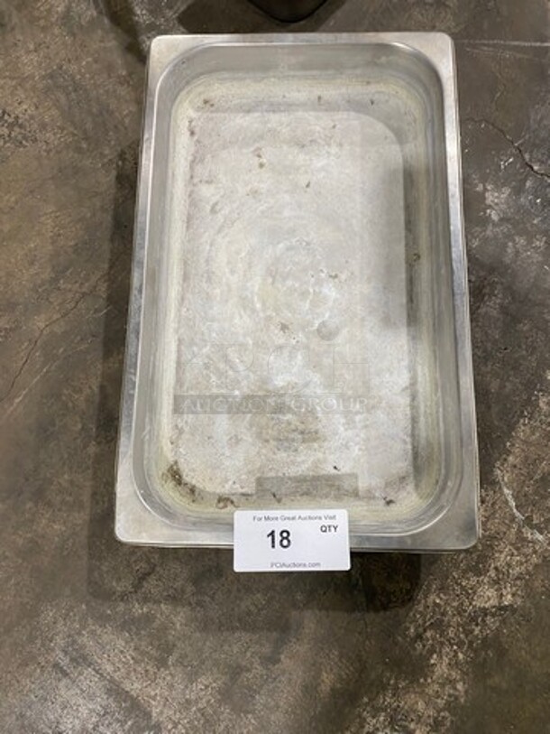 ALL ONE MONEY! Commercial Steam Table/ Prep Table Food Pans! All Stainless Steel! - Image 1 of 3