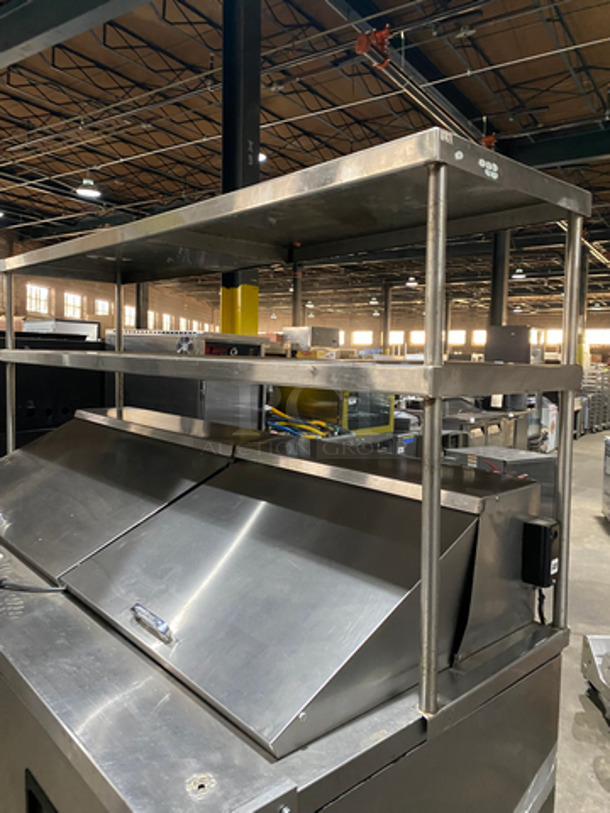 FAB! True Commercial Refrigerated Sandwich Prep Table! With 6 Drawers Underneath! With Overhead Serving Shelves! All Stainless Steel! Model: TFP7230MD6 SN: 7801014 115V 60HZ 1 Phase - Image 10 of 11