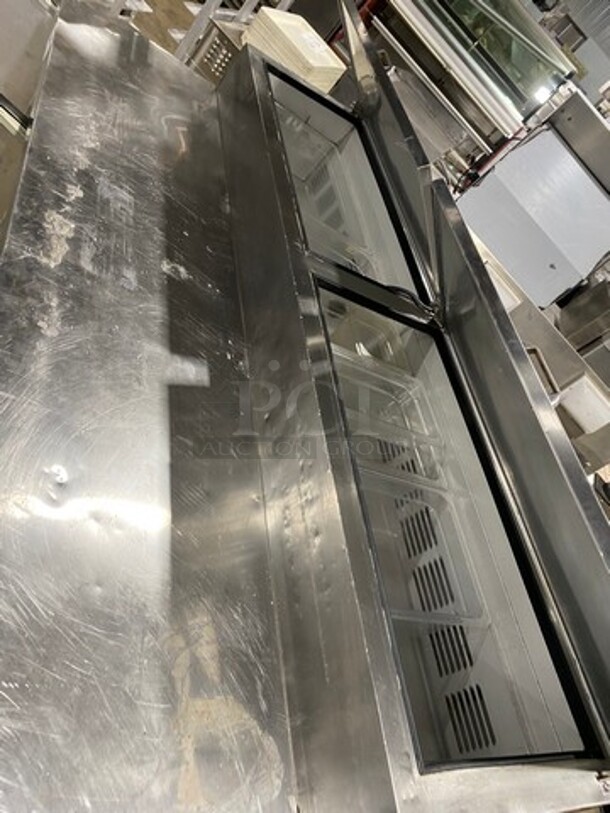 Leader Commercial Refrigerated Pizza Prep Table! With 3 Door Storage Space Underneath! All Stainless Steel! Model: ESPT72SC SN: NP08C2296 115V 60HZ 1 Phase - Image 7 of 10