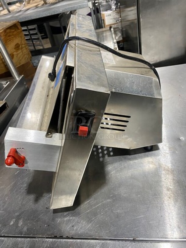 Estella Commercial Countertop Dough Sheeter! Model: EDS18S SN: 9002504 120V! Does Not Power On!  - Image 4 of 8