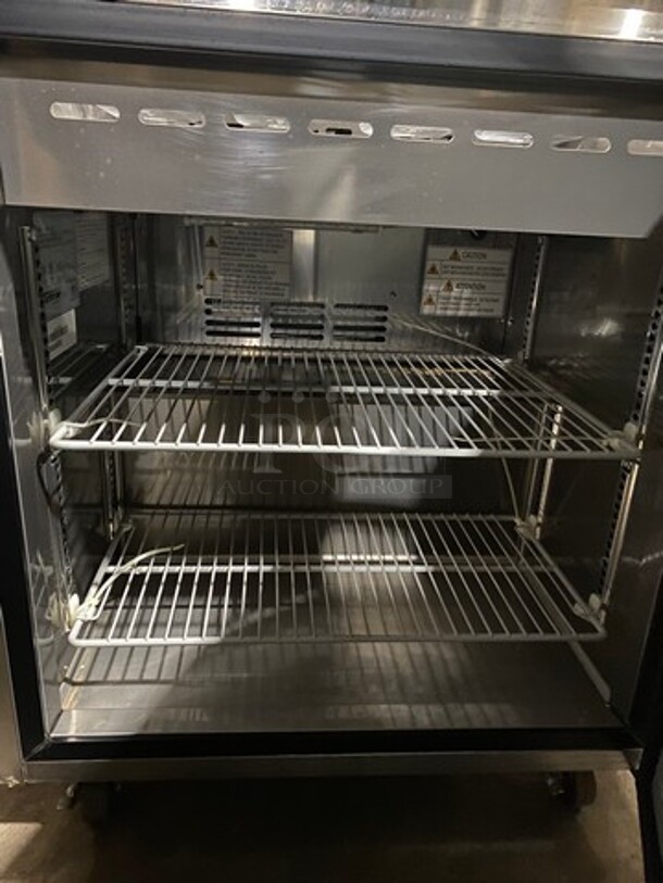 Turbo Air Commercial Refrigerated Salad Bar Island! Single Door Underneath Storage Space! All Stainless Steel! On Casters! Model: MST28N711S SN: H2KMS29FZ0627 115V - Image 6 of 12