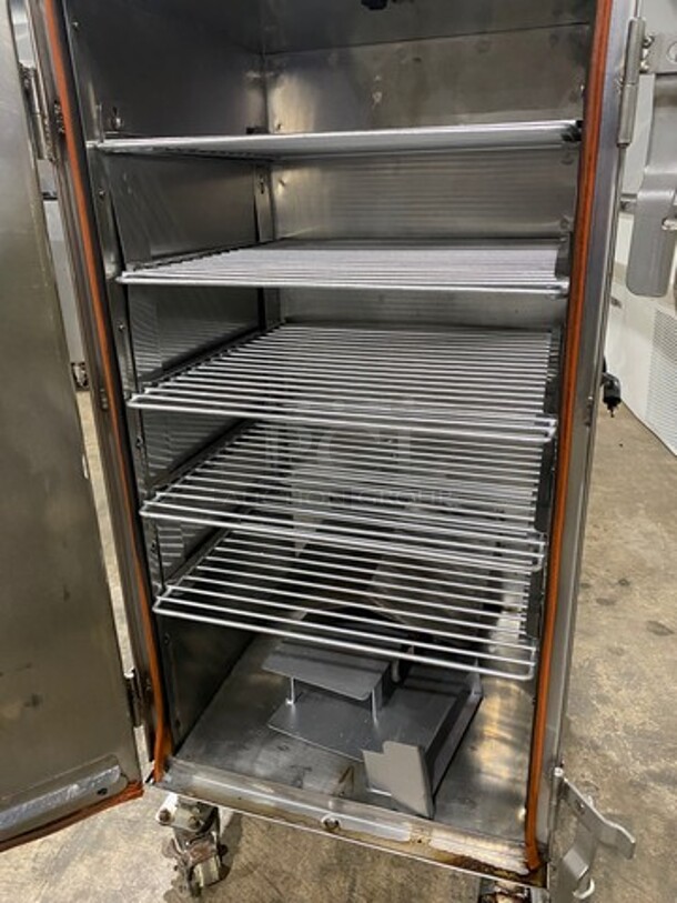CookShack Commercial Single Door Electric Powered Smoker! All Stainless Steel! On Casters! - Image 5 of 8