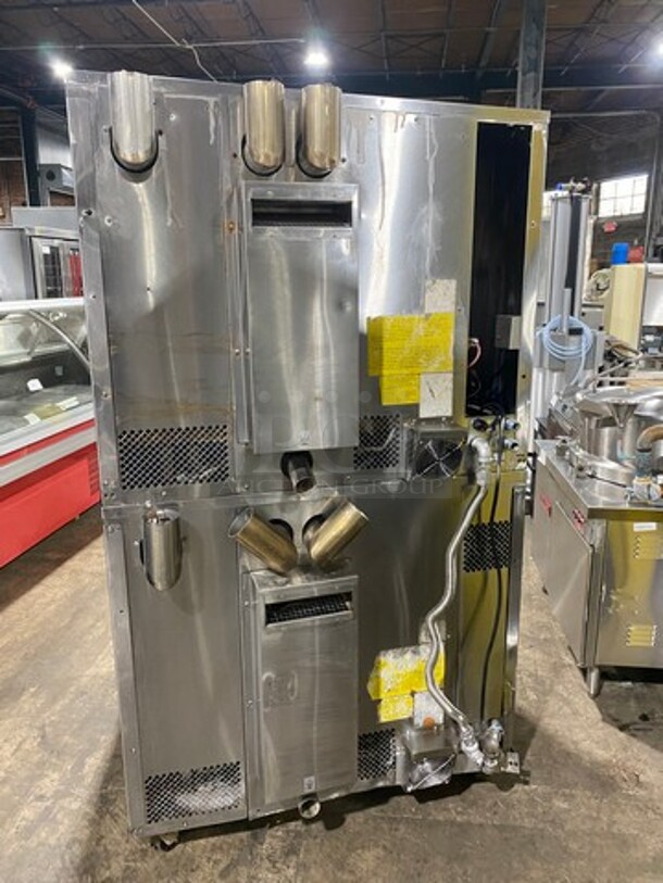 Sweet! Blodgett Double Full Size Natural Gas Powered Boilerless Combi Oven! Model   BX-14G! All Stainless Steel  On casters! 130,000 BTU Double-Stack! 2 X Your Bid Makes One Unit!  - Image 3 of 10