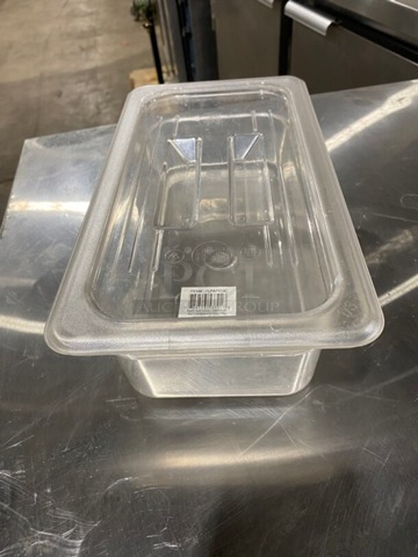 ALL ONE MONEY! Thunder Group Clear Poly Food Pan! With Lids! - Image 3 of 6