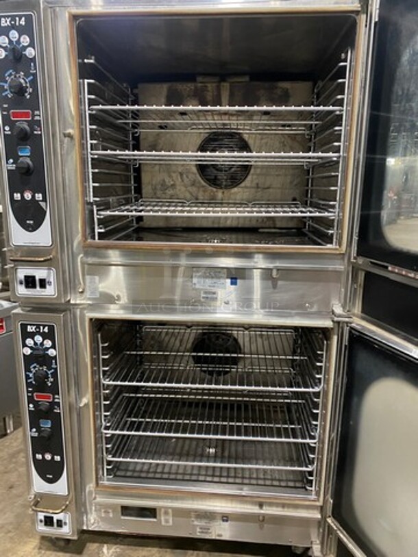 Sweet! Blodgett Double Full Size Natural Gas Powered Boilerless Combi Oven! Model   BX-14G! All Stainless Steel  On casters! 130,000 BTU Double-Stack! 2 X Your Bid Makes One Unit!  - Image 4 of 10