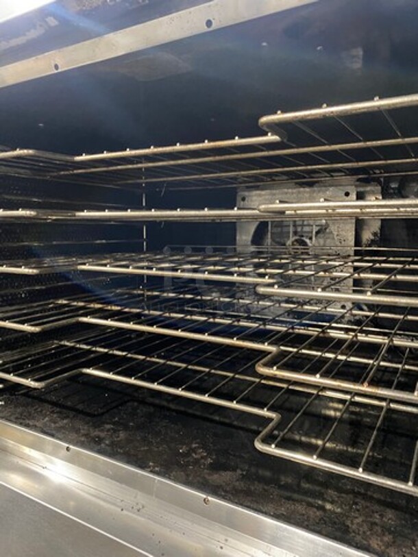 NICE! Vulcan Commercial Electric Powered Double Deck Convection Oven! With View Through Doors! Metal Oven Racks! All Stainless Steel! On Casters! 2x Your Bid Makes One Unit! Model: VC4ED SN: 481871349 480V 60HZ 1/3 Phase - Image 7 of 10