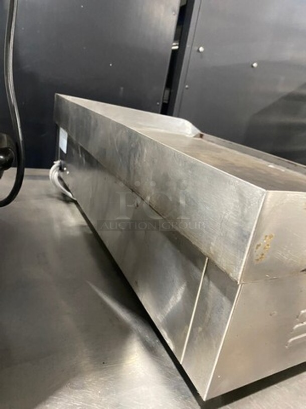 Commercial Countertop Flat And Grooved Grill Combo! With Back And Side Splashes! All Stainless Steel! - Image 3 of 10