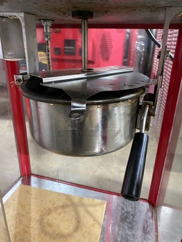 Carnival King Commercial Countertop Popcorn Machine! With 8 OZ Kettle! Glass All Around Showcase Style! Model: 382PM30R SN: 0390680 120V! Working When Removed!   - Image 5 of 12