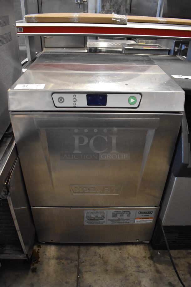 LATE MODEL! Hobart LXEH Stainless Steel Commercial Undercounter Dishwasher. 120/208-240 Volts, 1 Phase. 24x25x34