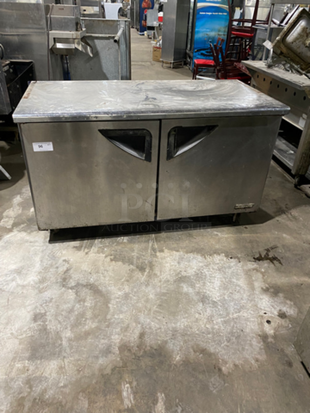 Turbo Air Commercial 2 Door Lowboy Cooler! All Stainless Steel! On Casters! Model: TUR60SD 115V 60HZ 1 Phase