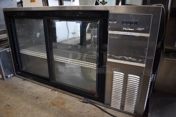 Silver King SKDC48PT Stainless Steel Commercial Cooler Merchandiser. 115 Volts, 1 Phase. 48x24x26.5. Tested and Working!