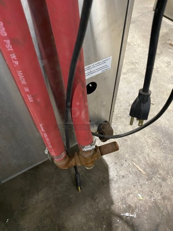 Sweet! 2014 Market Forge Commercial Natural Gas Powered Double Deck Convection  Steamer Cabinet! All Stainless Steel! On Legs! 2x Your Bid Makes One Unit! Model: SIRIUS II-6! - Image 11 of 12