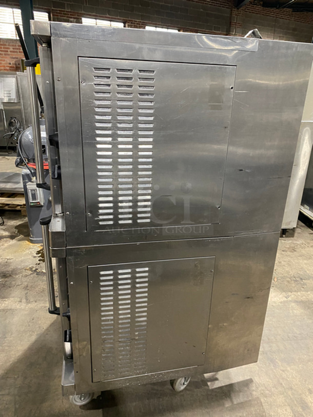 Alto Shaam Commercial Natural Gas Powered Double Deck Convection Oven! With Metal Racks! Solid Stainless Steel! 2x Your Bid Makes One Unit! On Commercial Casters!  - Image 2 of 10