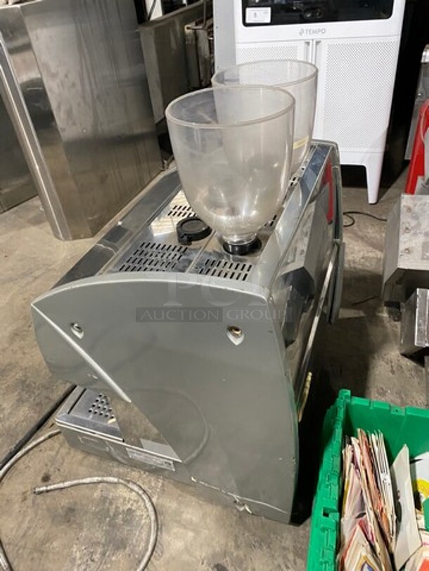 Commercial Countertop Espresso Machine! With Coffee Bean Grinder! All Stainless Steel! Model: AK2AA SN:360152 220/230V - Image 3 of 11