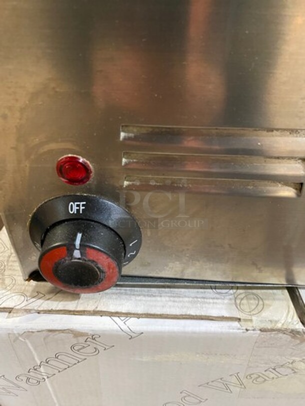 NEW! IN THE BOX! LATE MODEL! 2019 Adcraft Commercial Countertop Single Well Food Warmer! All Stainless Steel! Model: FW1200W 120V - Image 7 of 12