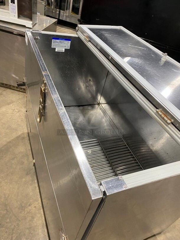 Beverage Air Single Side Access Milk Cooler! Stainless Steel! On Casters! Model: SM49N SN:5002900 115V 1PH - Image 5 of 7