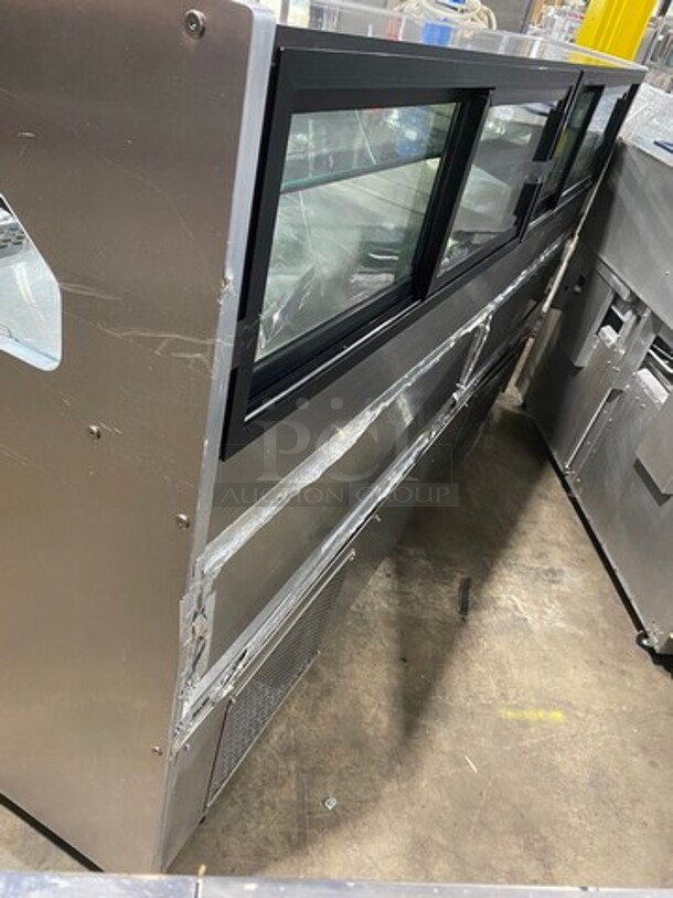 COOL! Cayuga Commercial Refrigerated Open Grab-N-Go Display Case Merchandiser! With Front Cover! With Top Refrigerated Closed Display Case Merchandiser! With Front And Rear Access Doors! Model: SSS9654SC SN: 1272601Q1C 115/230V 60HZ 1 Phase - Image 3 of 8