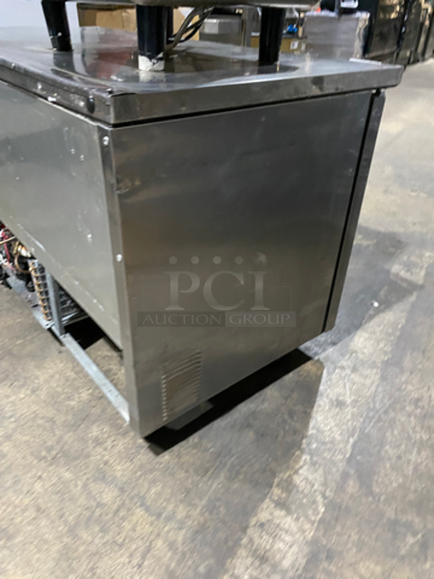 True Commercial 2 Door Work/Prep Top Lowboy Cooler! All Stainless Steel! On Casters! Model: TWT60 SN: 14212728 115V 60HZ 1 Phase - Image 4 of 8
