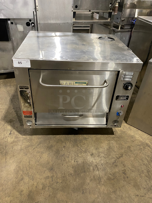 NICE! Bari Commercial Gas Powered Pizza/ Baking Oven! Solid Stainless Steel! On Casters! Model: M.648.C SN: 438