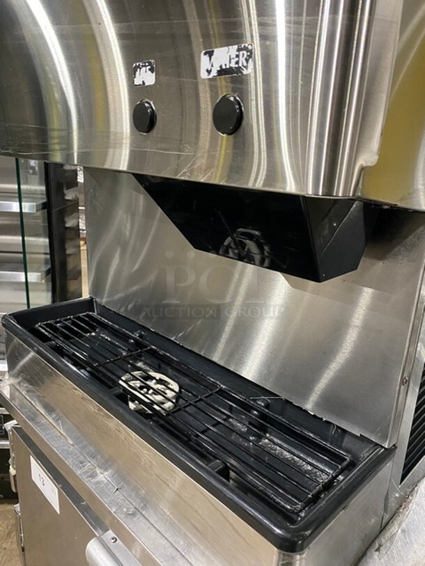 LATE MODEL! Hoshizaki Commercial Countertop Ice Maker/Water Dispenser Machine Combo! All Stainless Steel! On Legs! MODEL DCM300BAH SN: H13436E! 115-120V 1Phase!
 - Image 7 of 9