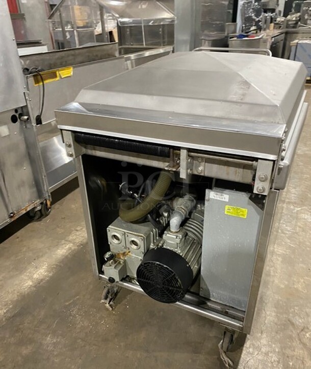 Sipromac Commercial Floor Style Single Chamber Vacuum Sealing Machine! All Stainless Steel! On Casters! MODEL 550A SN:5516 208V 3PH - Image 3 of 10