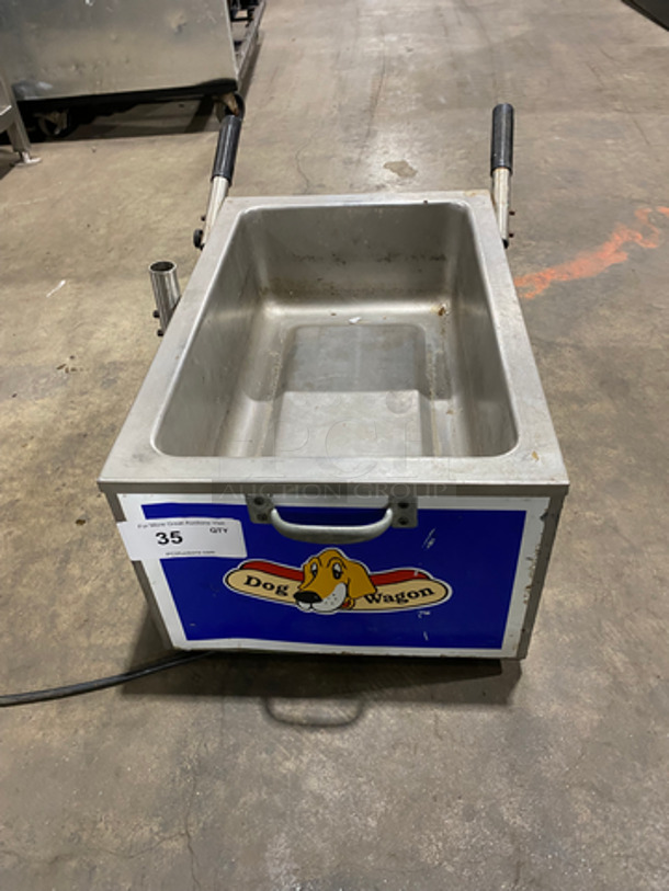 Marlin Equipment Commercial Single Well Food Warmer! With Rear Handles! With Rear Casters! Stainless Steel Body! Model: 101125982 120V