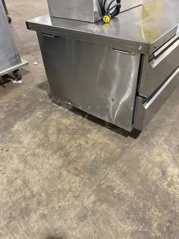Silver King Commercial Refrigerated Chef Base! With 4 Drawer Storage Space! All Stainless Steel! On Casters! Model: SKRCB84H SN: SAJB65620A 115V 60HZ 1 Phase - Image 3 of 7