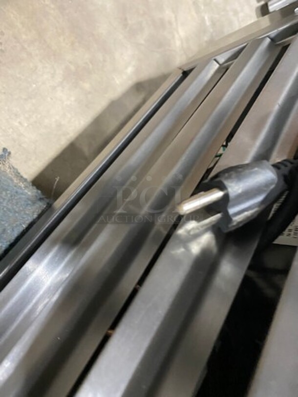 Cool Tech Commercial Refrigerated Deli Display Case Merchandiser! With Slanted Front Glass! With Sliding Rear Access Glass Doors! All Stainless Steel! Model: CMPH48SD SN: 113342 120V - Image 10 of 10