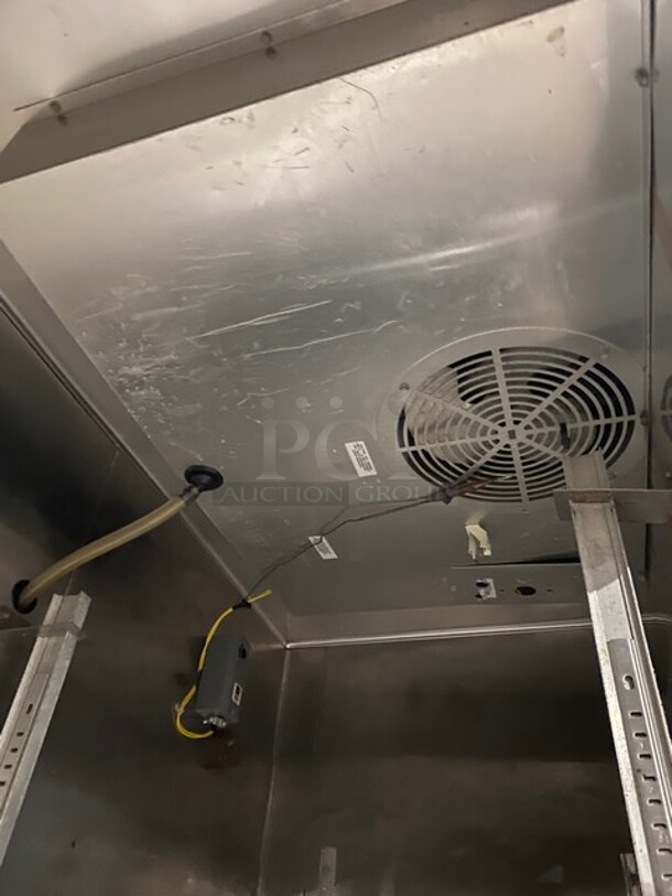 True Commercial 2 Door Reach In Refrigerator! With Poly Coated Racks! All Stainless Steel! On Casters! Model: TS49 SN: 8143466 115V 60HZ 1 Phase - Image 6 of 8