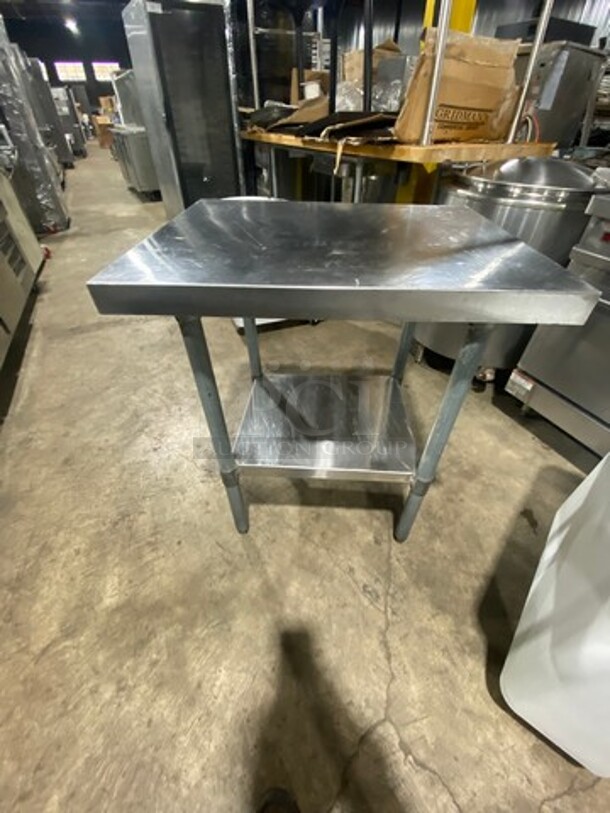 Solid Stainless Steel Work Top/ Prep Table! With Storage Space Underneath! On Legs! - Image 3 of 6