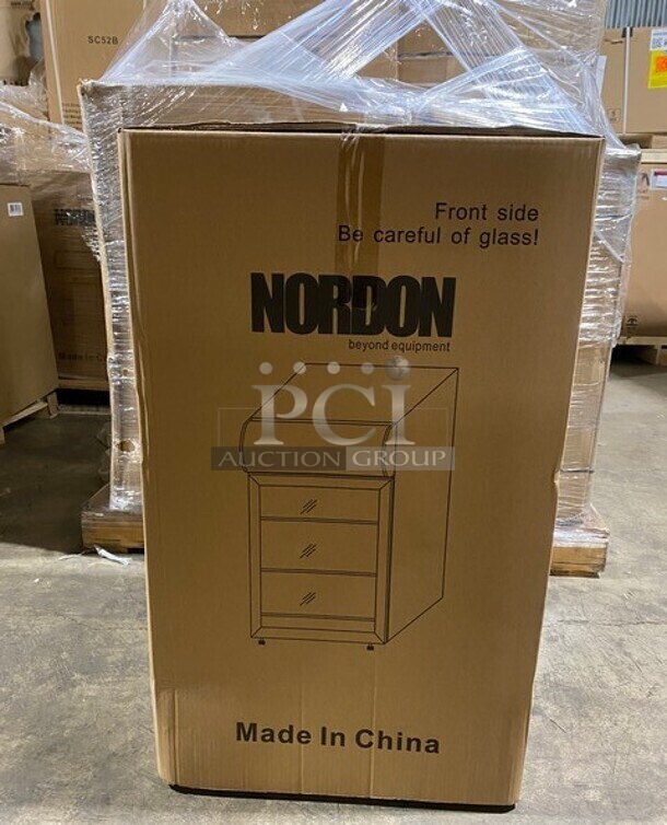 Nordon Commercial Countertop Single Door Reach In Cooler Merchandiser! With Poly Coated Racks! Model: Sc52B 115V 60HZ 1 Phase - Image 1 of 7