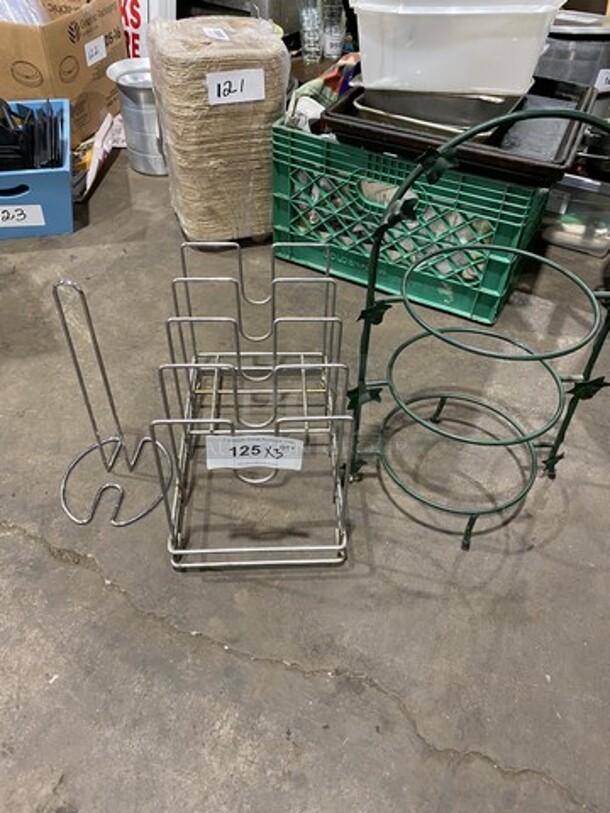 MISCELLANEOUS! Paper Towel Holder, Pan Holder, 3 Tier Basket Holder! - Image 1 of 5