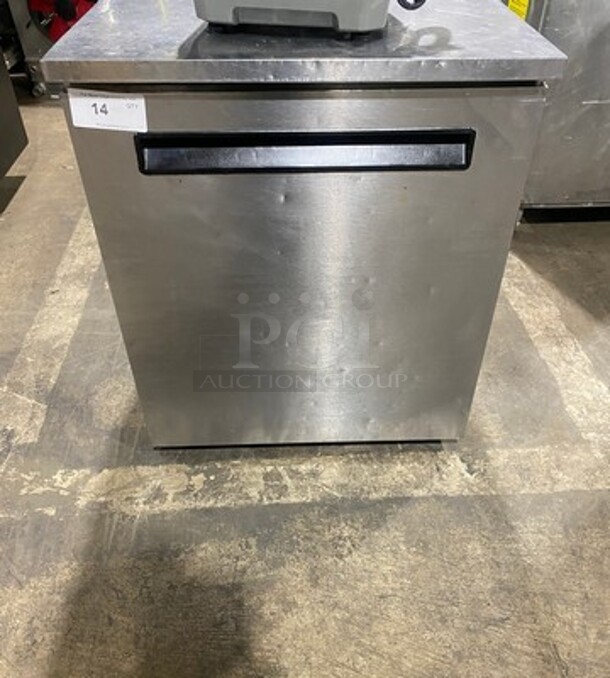 Delfield All Stainless Steel One Door Refrigerated Lowboy Cooler! Model 406STAR2 Serial 0708152000689! 115V 1 Phase! On Casters! 