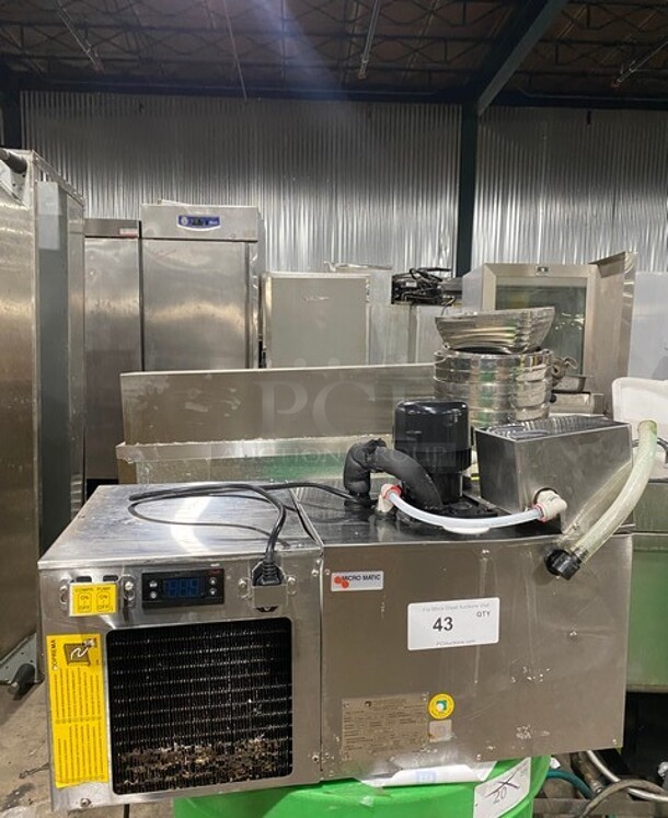 Micro Matic Commercial Stainless Steel Flash Chiller! MODEL 712A809 SN: 2008211265 115V 