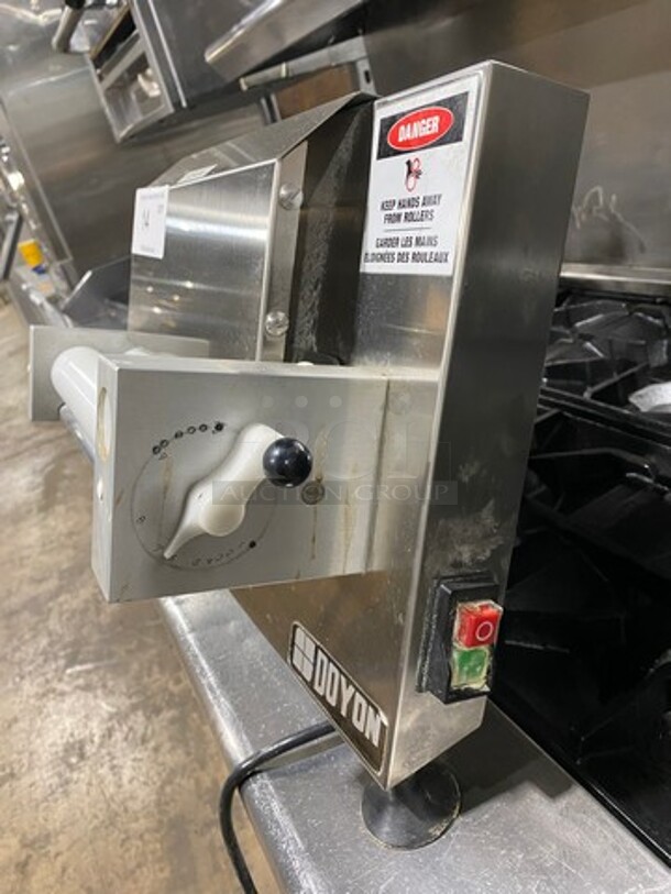Doyon Commercial Countertop Dough Sheeter! All Stainless Steel! Model: DL12SP SN: 166473 120V 60 HZ 1 Phase - Image 2 of 8