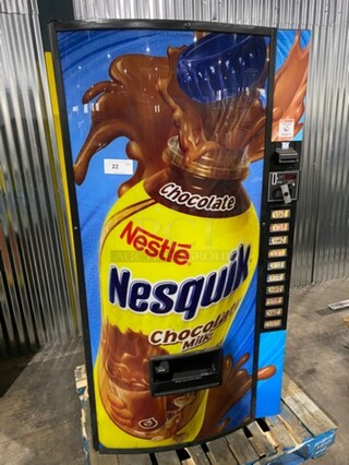 Royal Vendors Commercial Drink Vending Machine! 10 Drink Selections! With Bill And Coin Acceptor! Suitable For Indoor And Outdoor Use! Model: RVCDE65010 SN: 200329FA00057 115V 60HZ 1 Phase