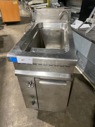 All Stainless Steel Natural Gas Powered Pasta Cooker! On Casters! MODEL CPG145PLUS SN:10690
