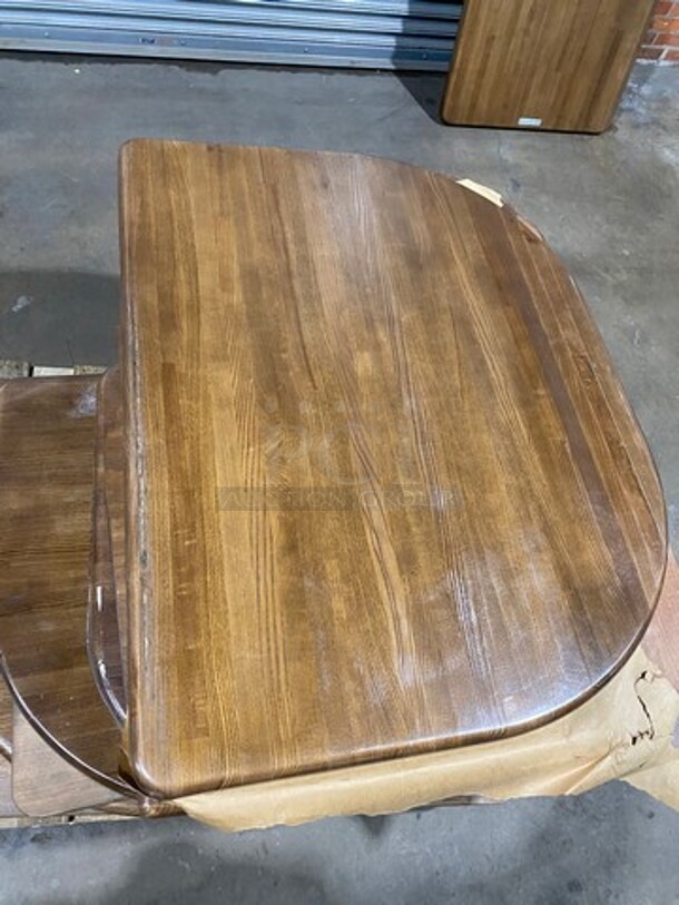 ALL ONE MONEY! Various Size And Style Tabletops! TOPS ONLY! Made From Real Wood! - Image 4 of 6