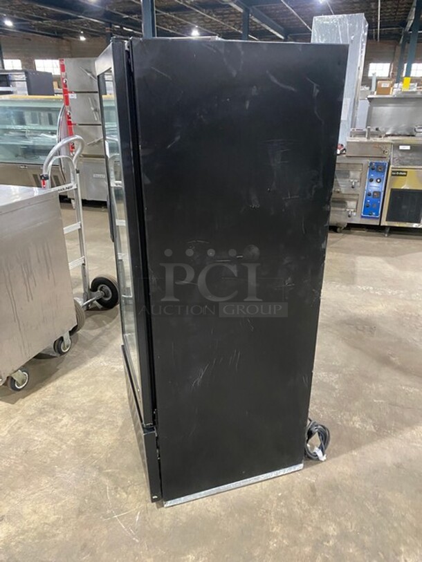 Frigoglass Commercial Single Door Reach In Cooler Merchandiser! With View Through Door! Poly Coated Racks! Model: MC300V2GB SN: 1611S36163! 120V 60HZ 1 Phase! - Image 2 of 8