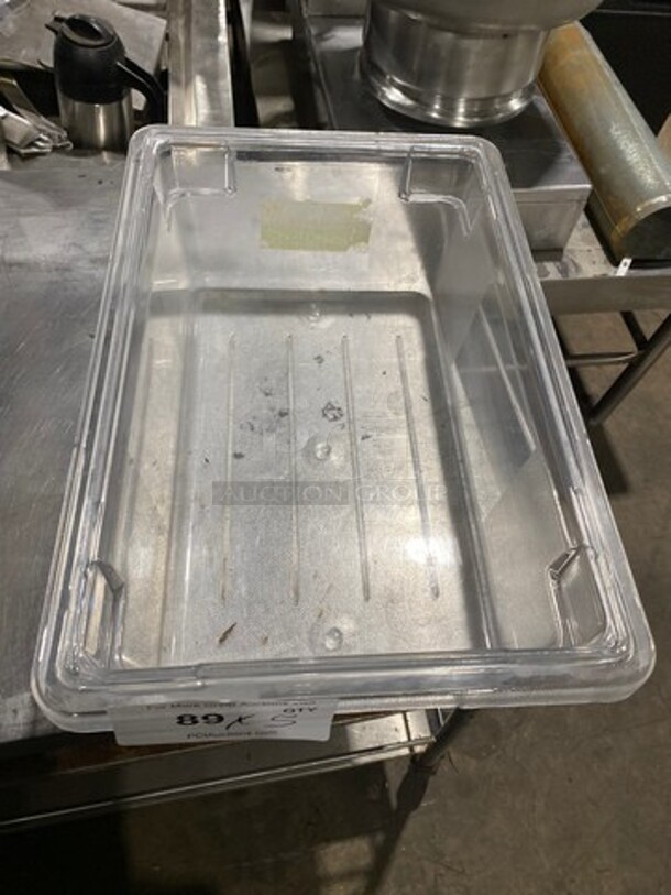 Rubbermaid Clear Poly Food Pans! 5x Your Bid! - Image 2 of 6